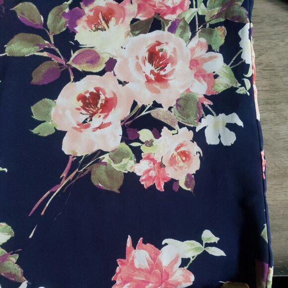 Soprano Nightgown Women's  Small Blue Floral Lace Lined  NWT - Picture 8 of 11